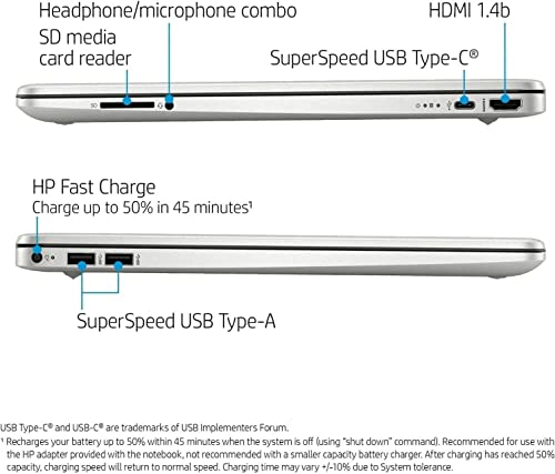 Image of HP 15 15.6 inch HD Business Laptop Computer [Windows 11 Pro], Octa-Core AMD Ryzen 7 5700U (Beat Beats i7-10510U), 32GB RAM, 1TB PCIe SSD, Numeric Keypad, Wi-Fi 6, HDMI, USB, Long Battery Life, w /Battery