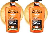L’Oréal Paris Men Expert Hydra Energetic, Taurine 5 in 1 Shower Gel, For Face, Body, & Hair, 1L (Pack of 2)
