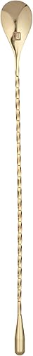 Miniatura 11 de Restaurantware Bar Lux - Cuchara de barra de 12 pulgadas, 1 cuchara agitadora de cóctel con mango de sacacorchos  Cuchara de mezcla de cóctel de
