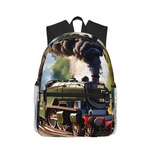 Sac à dos universitaire Steam Little Train avec poches multiples et ultra léger