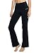 Baleaf Women's Fold Over High Waist Tummy Control Bootleg Yoga Pants Black Size S