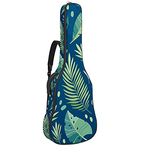 Housse de guitare acoustique plantes vertes 106 cm pour emporter votre musique en voyage