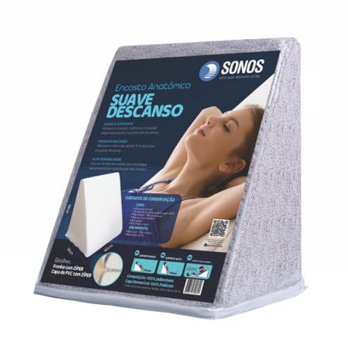 Qual o Melhor Encosto Triangular? Top 10 Melhores em 2025 2 Encosto Travesseiro Anatômico Sonos Suave Descanso Com Capa