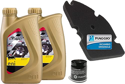 Kit révision pour Piaggio X8 X9 d'origine Piaggio 2L huile ENI 5W 40