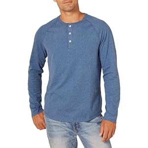 Amazon Essentials Men’s Slim-Fit Long-Sleeve Henley Shirt