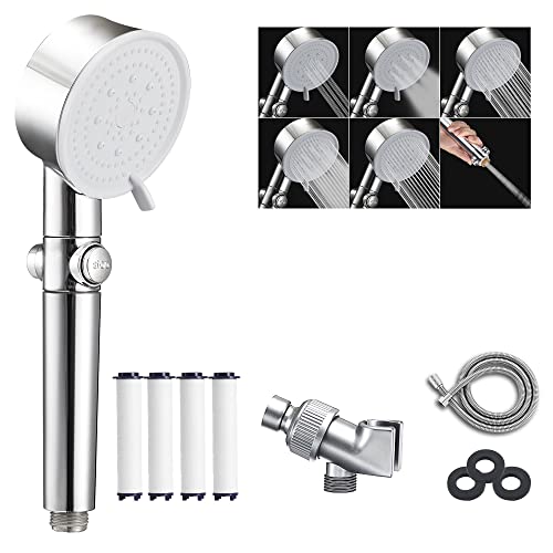 Yotan Shower Head With Handheld - High Pressure 6 Jet Modes, Extra Long 79” Hose, Filtered Shower Head With 4 Pp Filters - Ideal For Hard Water, Spa-Like Experience, Water & Energy Saving #TOP3