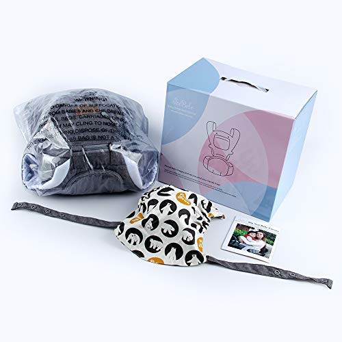 JooBebe Babydrager ergonomische buikdrager kinderdrager 4-in-1 met afneembare capuchon ademende rugzakdrager volledige… - Image 6