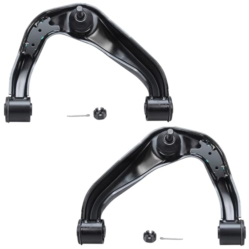 Image of Detroit Axle - Front End 12pc Suspension Kit for 05-12 Nissan Pathfinder 05-19 Frontier 05-15 Xterra, 4 Lower & Upper Control Arms 4 Outer & Inner Tie Rods 2 Sway Bars 2 Boots Replacement