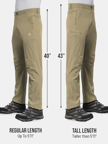 Image of Reccy Men's Trekking Hiking Camping Regular Fit Nomadic Lite Pants - Ultralight, Water Resistant, Highly Breathable