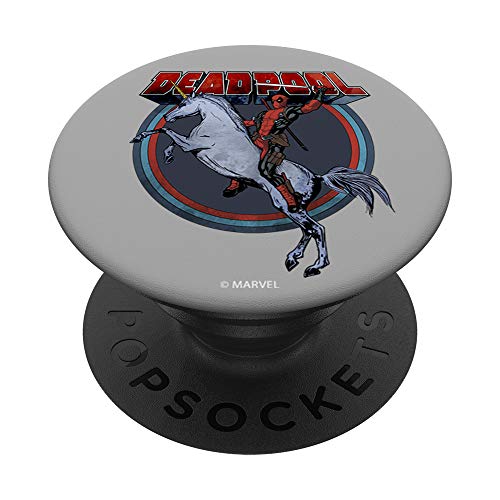 Marvel Deadpool Fight On A Unicorn PopSockets PopGrip: Swappable Grip for Phones & Tablets