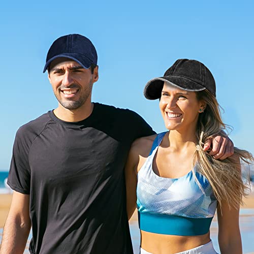 Image of Baseball Cap Unisex Vintage Washed Distressed Cap,Retro Adjustable Dad Hats,Baseball Hat for Men Women