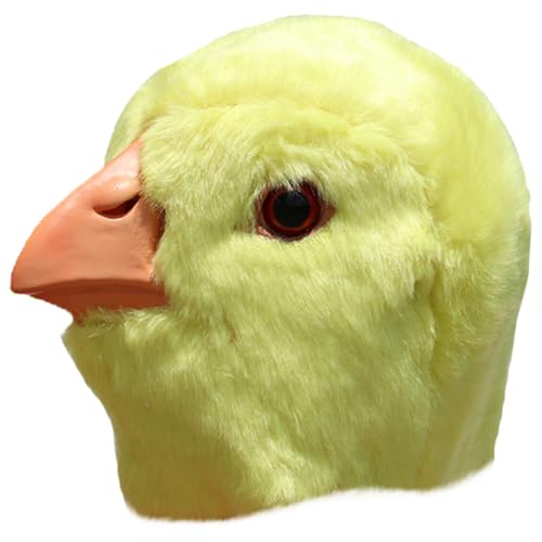 Chapeau de poussin peluche adorable et masque de cosplay pour fête déguisée adulte