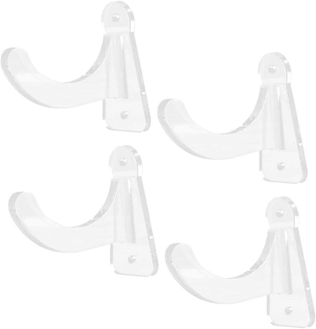 2pair Acrylic Baseball Bat Holder Wall Mount Horizontal Display Rack for Softball and Baseball Bats Stylish Easy to Install Space-saving Design for Showcase