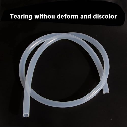 Image of Feelers Silicone Tubing, Food Grade Pure Siliconce Hose 5 /16 inch ID 1 /2 inch OD 9.84ft, High Temperature Resistant Flexible Hose for Water Air Pump, Aquarium, Home Brewing, Kitchen