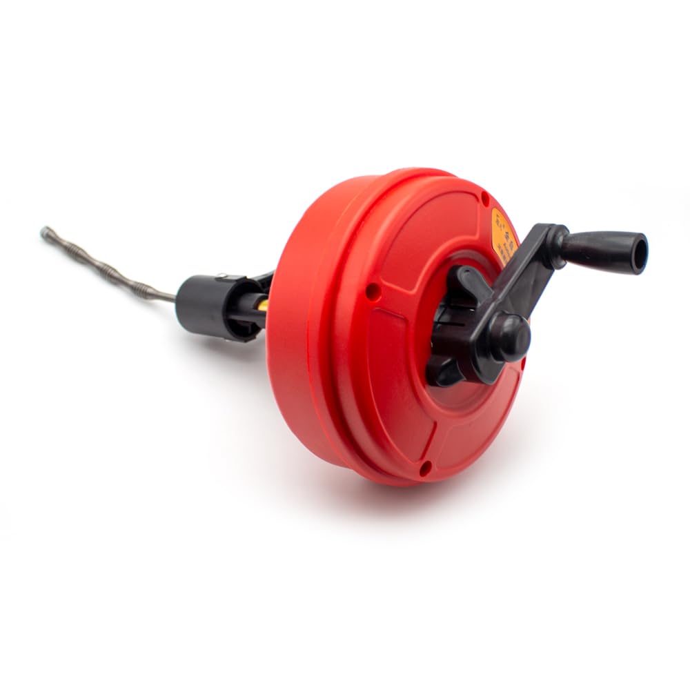 Toplionace Máquina de Desbloqueo de Alcantarillado con Manivela para El Hogar de 10M, Desatascador de Inodoro Drenaje de Suelo de Cocina Máquina de Dragado de Bloqueo de Tuberías de 20-75mm