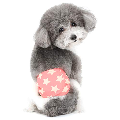 Ranphy 犬用サニタリーパンツ 星柄 男の子用おしっこオムツ 可愛い 通気性 防水性 オス 犬のおむつ オムツ 生理パンツ オムツカバー ペットの下着 サニタリーパンツ 洗える再利用可能 おむつ 介護用 生理 発情期用 パンツ 嫌がらせを防ぐ マナーベ