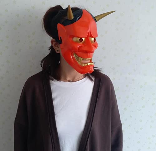 Y【品】コレクター必見！ 鬼面 屋久杉製？ 魔除の般若の面 コスプレに