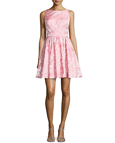Amazon.com: Aidan Mattox Women's Sleeveless Jacquard Floral