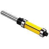 Aoher 1/4 Inch Shank Pattern Flush Trim Router Bit Top And Bottom Bearing Router Bit