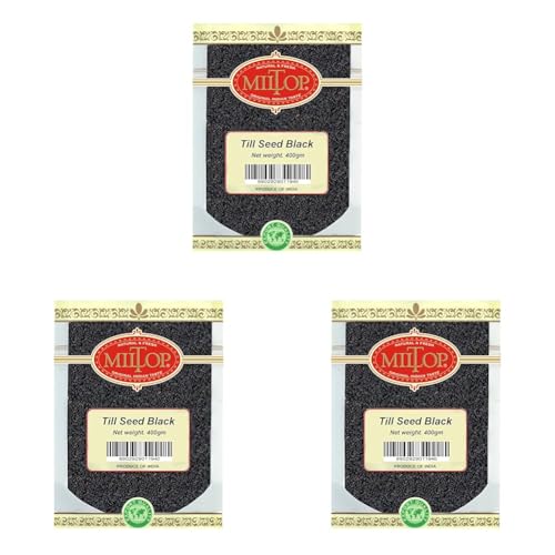 Image of Miltop Sesame Till Seed Black 400g (Pack of 3)
