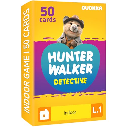 QUOKKA Scavenger Hunt Cards for Toddlers and Kids Ages 4-8 - Indoor Search and Find Activities for Kids Ages 6-8 - Educational Party Games for Kids 3-6