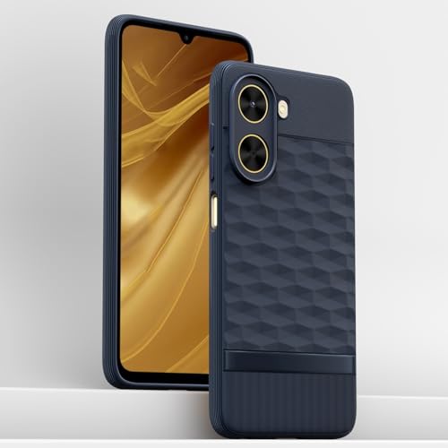 Image of Outlouders Back Cover for Poco C71 / Redmi A5 | Full Camera Protection | TPU Soft Flexible Shockproof Bumper Case (Blue)