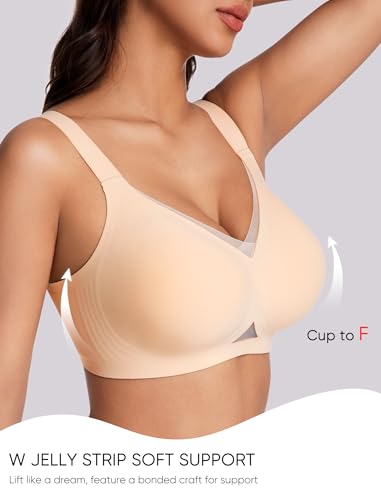 Image of Gailife Crossover Bras for Women No Underwire Wireless Bralettes Seamless Supportive T Shirt Everyday Bras
