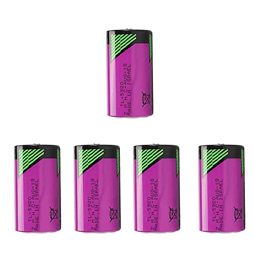 KANGLEUS (Pack of 5) for Tadiran TL-5920 3.6V C 8.5 Ah Lithium Battery tl-5920 (ER26500 / LS26500)
