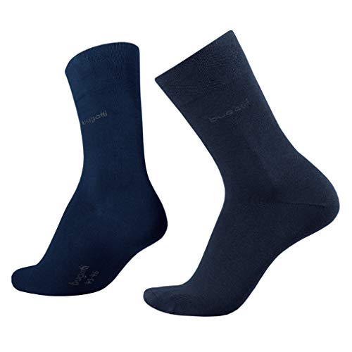 bugatti Basic Mens Socks 2er Pack 6702 545 dark navy dunkelblau Strumpf...