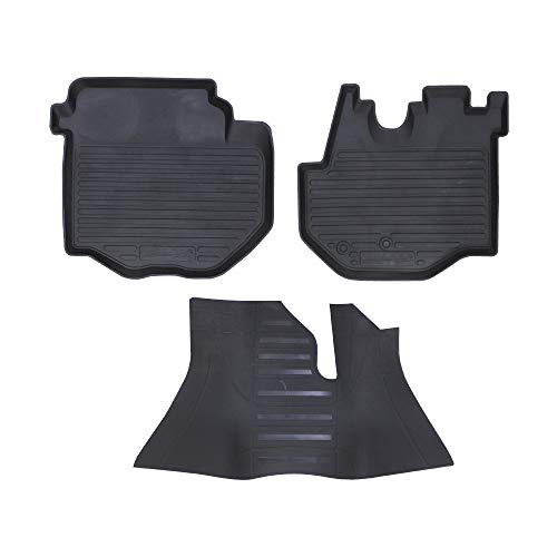 【CARKLEID】ハイエース 200系 標準車 1型 2型 3型 4型 5型 DX SGL 3D フロアマット 立体 ラバーマット 防水マット フロントのみ 3p