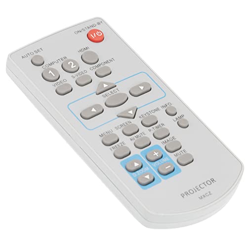 MXCZ Ersetzte Fernbedienung Passend für Panasonic Projektor PT-LW25HU PT-LX22U PT-LX26HU PT-LX26U PT-LX30HU PT-TW230U PT-TW231RU PT-TW250U PT-TW340U PT-TW341RU PT-TX210U PT-TX310U PT-TX400U