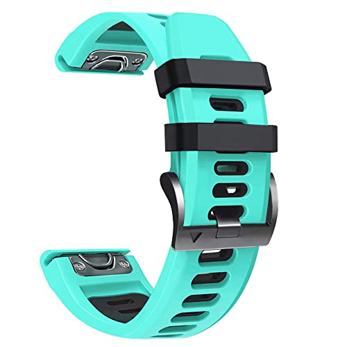 Fleshy Leaf 22mm Two Color Bracelet Strap Compatible with Garmin Fenix 7, 6, 6 Pro, 5, 5 Plus, Approach S60, S62