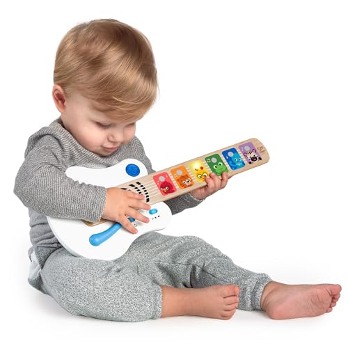 Image of Baby Einstein Strum Along Songs Magic Touch Wooden Toy Guitar with Whammy Bar, Montessori Musical Learning Toy with Lights, 12mo+, Standard (Pack of 6)