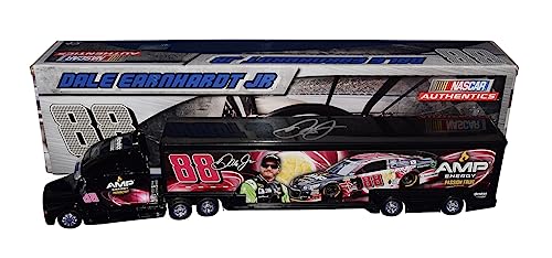 AUTOGRAPHED 2015 Dale Earnhardt Jr. #88 AMP Energy Racing PASSION FRUIT (Hendrick Motorsports) Signed NASCAR Authentics 1/64 Scale Hauler Transporter with COA