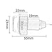 Motorcycle Handlebar End Light ,12 LED Turn Signal Lamp Scooter Blinker Flasher Resistor Front Rear Light Assembly,for Chopper Cruiser Classic Vintage Motorbike