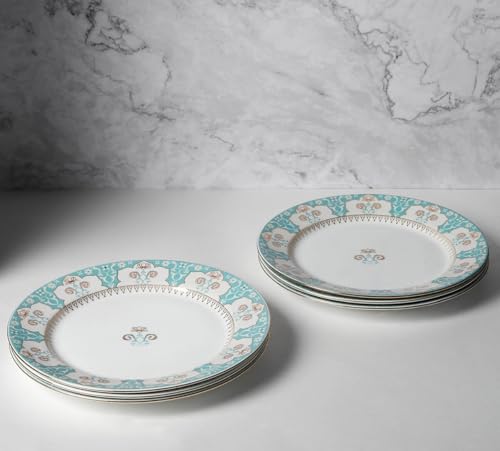 Image of India Circus by Krsnaa Mehta Regal Romance Bone China Crockery Dinner Set | for Dining & Gifting | Pack of 20 Pieces Set