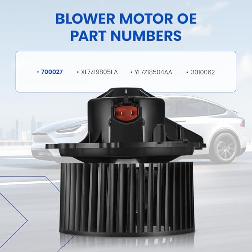 Image of HVAC Blower Motor 700027 Compatible with Ford Expedition F-150 Heritage F-250, Compatible with Lincoln Blackwood Navigator, YL7Z18504AA, 3010062, A /C Blower Motor Assembly