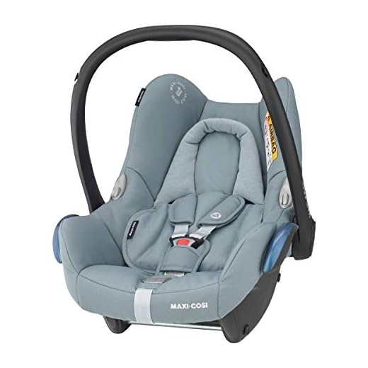 Maxi-Cosi CabrioFix babyskål, babybilstolsgrupp 0+ (0–13 kg), kan användas i ca 12 månader, passar för familjFix-Isofix-basisstation, Essential Grey (grå)