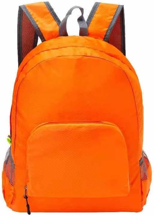 Lightweight foldable backpack outdoor mountaineering bag travel backpack orange - Image 2