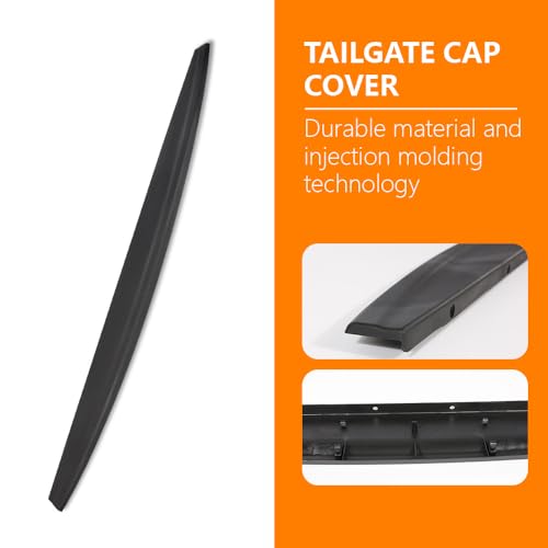 Image of G-PLUS Tailgate Cap Moulding Trim | Compatible with 2009-2018 Dodge Ram 1500 2500 3500 Tailgate Protector Cover Replace for 55372052AH (62.32 inch Length Short Bed)
