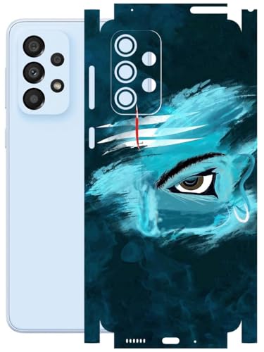 Image of AtOdds - Full Body Back Screen Guard Protector Film - Lamination Wrap Skin Sticker Compatible with Samsung Galaxy A33 (5G) | Scratchproof Matte Finish (Mahadev)