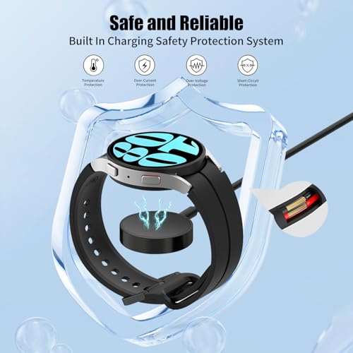 USB-C-Ladegerät für Samsung Watch-Ladegerät, kompatibel mit Samsung Galaxy Watch 7/6/6 Classic/5/5 Pro/4/4 Classic/3/Active/Active… – Ansicht 2