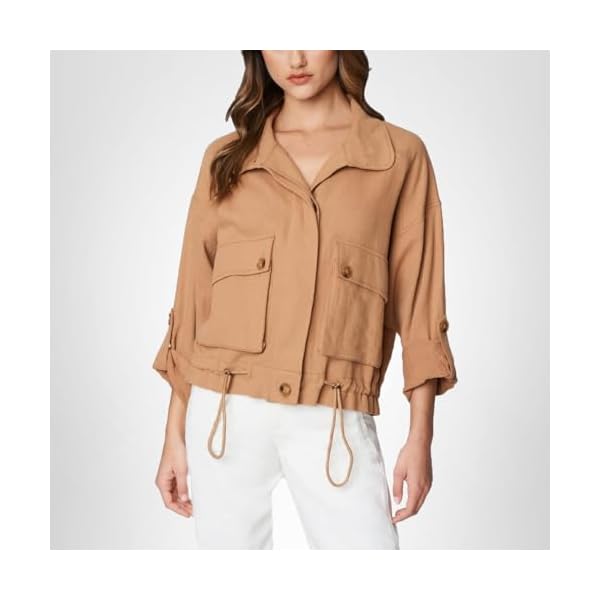 [BLANKNYC] womens Luxury Clothing Utility Parka Jacket Coat With Pockets