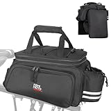 KEMIMOTO Bike Rear Rack Bag Bicycle Trunk Bag Expandable 10-20L Capacity Water Resistant Multifunctional Bicycle Pannier with Rain Cover Bike Saddle...