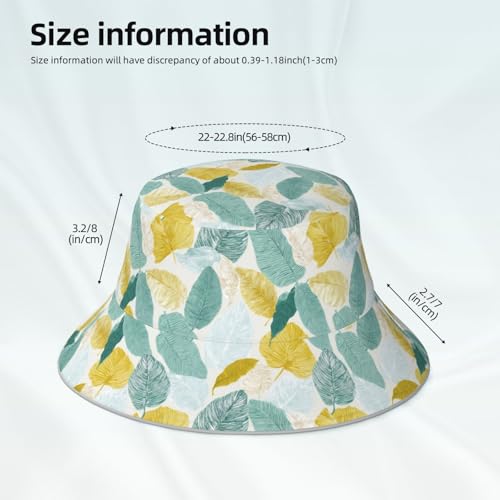 Image of Bucket Hat Double-Side-Wear Reversible Sun Hat Beach Travel Hiking for Women Men