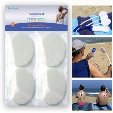 Replacement Sponges 8-Pack for use with the Body-Reach+ Bendable Lotion Applicators