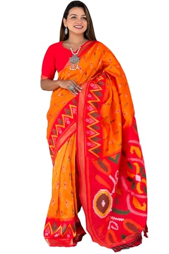 SGF11 Women's Kanjivaram Patola Silk Saree Silk Saree Pure Golden Zari With Blouse Piece product image 10