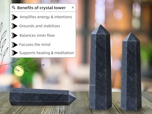 Image of Certified Blue Aventurine Crystal Tower Obelisk Point for Chakra, Healing and Balancing - AAA Grade Original Gemstone Agate for Reiki Meditation Yoga Spiritual (3-4 Inches)