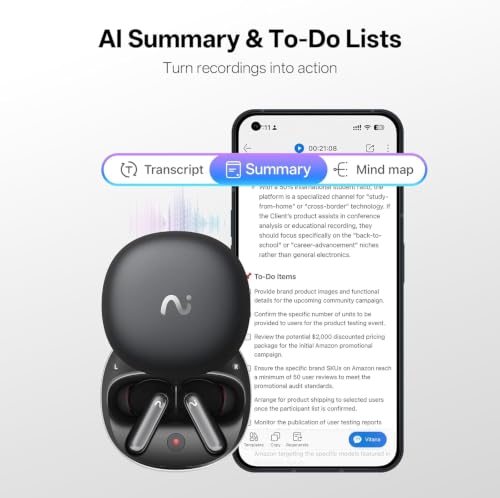 Image of RecDot AI Voice Recorder Earbuds, AI Note Taker for Meetings & Calls