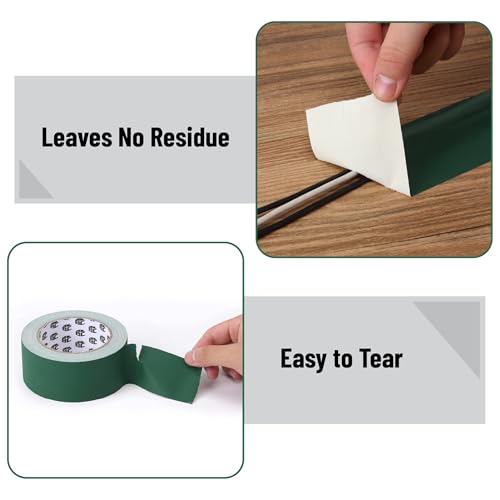 Image of Bates- Gaffers Tape, 2 Inch x 23 Yard, 2 Pack, Green, Floor Tape for Electrical Cords